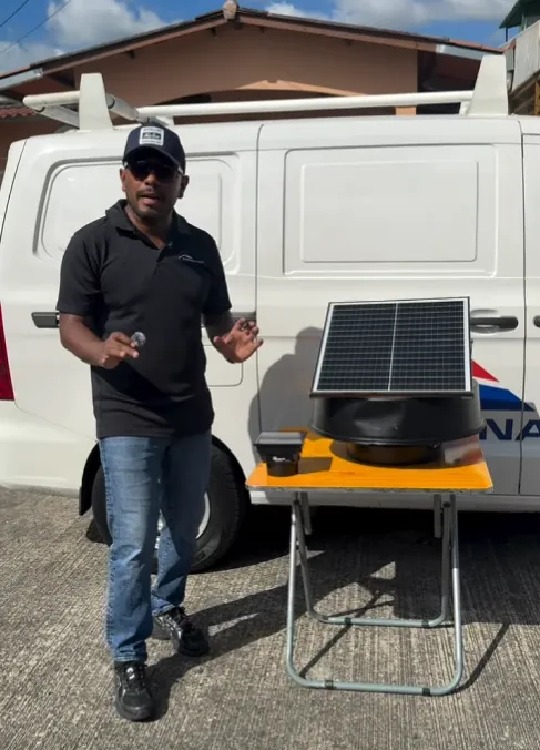 Demostración de un extractor solar Panamax
