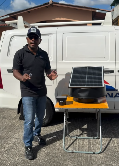 Demostración de un extractor solar Panamax
